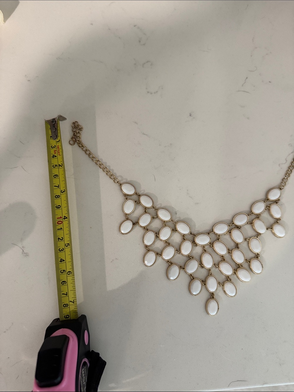 White Necklace - Picture 5 of 6